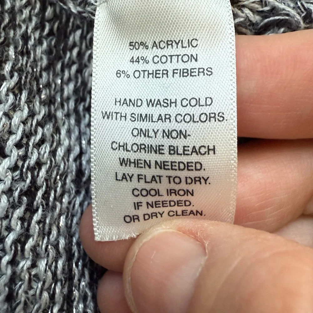 White House Black Market Black and White Shrug/Cardigan. Size small